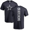 Dallas Cowboys #59 Anthony Hitchens Navy Blue Backer T-Shirt