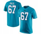 Carolina Panthers #67 Ryan Kalil Blue Rush Pride Name & Number T-Shirt