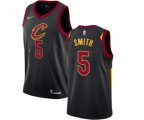 Cleveland Cavaliers #5 J.R. Smith Authentic Black Alternate Basketball Jersey Statement Edition