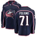 Columbus Blue Jackets #71 Nick Foligno Fanatics Branded Navy Blue Home Breakaway NHL Jersey