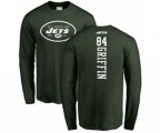 New York Jets #84 Ryan Griffin Green Backer Long Sleeve T-Shirt