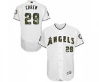 Los Angeles Angels of Anaheim #29 Rod Carew Authentic White 2016 Memorial Day Fashion Flex Base Baseball Jersey