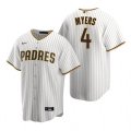Nike San Diego Padres #4 Wil Myers White Brown Home Stitched Baseball Jersey