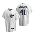 Nike New York Yankees #41 Miguel Andujar White Home Stitched Baseball Jersey