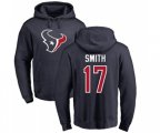 Houston Texans #17 Vyncint Smith Navy Blue Name & Number Logo Pullover Hoodie