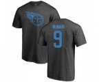Tennessee Titans #9 Steve McNair Ash One Color T-Shirt