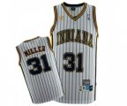 Indiana Pacers #31 Reggie Miller Authentic White Throwback Basketball Jersey