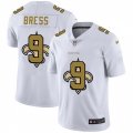 New Orleans Saints #9 Drew Brees White Nike White Shadow Edition Limited Jersey