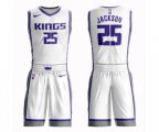 Sacramento Kings #25 Justin Jackson Swingman White Basketball Suit Jersey - Association Edition