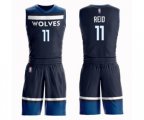 Minnesota Timberwolves #11 Naz Reid Swingman Navy Blue Basketball Suit Jersey - Icon Edition