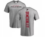 Atlanta Falcons #98 Takkarist McKinley Ash Backer T-Shirt