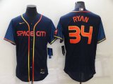 Houston Astros #34 Nolan Ryan 2022 Navy City Connect Flex Base Stitched Baseball Jersey