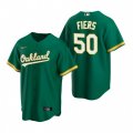 Nike Oakland Athletics #50 Mike Fiers Green Alternate Stitched Baseball Jersey
