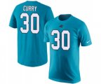 Carolina Panthers #30 Stephen Curry Blue Rush Pride Name & Number T-Shirt