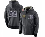 Tampa Bay Buccaneers #98 Anthony Nelson Stitched Black Anthracite Salute to Service Player Performance Hoodie