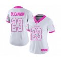 Women Tampa Bay Buccaneers #23 Deone Bucannon Limited White Pink Rush Fashion Football Jersey