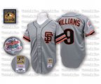 San Francisco Giants #9 Matt Williams Replica Grey Throwback Baseball Jersey
