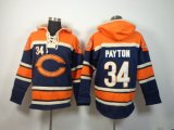 Chicago Bears #34 Payton blue-orange[pullover hooded sweatshirt]