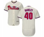 Philadelphia Phillies Adam Haseley Cream Alternate Flex Base Authentic Collection Baseball Player Jersey