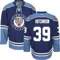 Florida Panthers #39 Michael Hutchinson Premier Navy Blue Third NHL Jersey