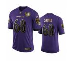 Baltimore Ravens #68 Matt Skura Purple Team 25th Season Golden Limited Football Jersey