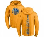 Golden State Warriors #2 Willie Cauley-Stein Gold One Color Backer Pullover Hoodie