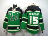 nhl jerseys anaheim ducks #15 getzlaf green[pullover hooded sweatshirt patch C]