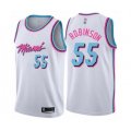 Miami Heat #55 Duncan Robinson Authentic White Basketball Jersey - City Edition