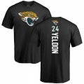 Jacksonville Jaguars #24 T.J. Yeldon Black Backer T-Shirt