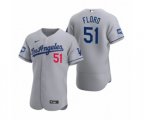 Los Angeles Dodgers Dylan Floro Gray 2020 World Series Champions Authentic Jerseys