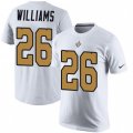 New Orleans Saints #26 P. J. Williams White Rush Pride Name & Number T-Shirt