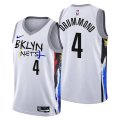 Brooklyn Nets #4 Andre Drummond 2022-23 White City Edition Stitched Basketball Jersey