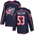 Columbus Blue Jackets #53 Gabriel Carlsson Premier Navy Blue Home NHL Jersey