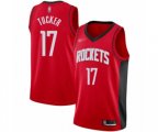 Houston Rockets #17 PJ Tucker Swingman Red Finished Basketball Jersey - Icon Edition