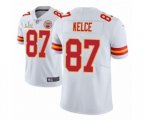 Kansas City Chiefs #87 Travis Kelce White 2021 Super Bowl LV Jersey