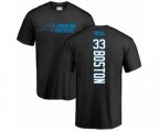 Carolina Panthers #33 Tre Boston Black Backer T-Shirt