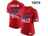 2016 US Flag Fashion Youth Ohio State Buckeyes Archie Griffin #45 College Football Limited Jersey - Scarlet
