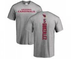 Arizona Cardinals #5 Zane Gonzalez Ash Backer T-Shirt