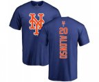 New York Mets #20 Pete Alonso Royal Blue Backer T-Shirt