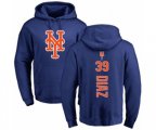 New York Mets #39 Edwin Diaz Royal Blue Backer Pullover Hoodie