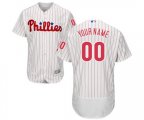 Philadelphia Phillies Customized White Home Flex Base Authentic Collection Baseball Jersey