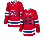 Montreal Canadiens #65 Andrew Shaw Authentic Red Drift Fashion NHL Jersey