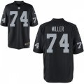 Las Vegas Raiders #74 Kolton Miller Nike Black Vapor Limited Jersey