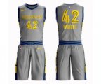 Memphis Grizzlies #42 Lorenzen Wright Swingman Gray Basketball Suit Jersey - City Edition