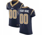 Los Angeles Rams Customized Navy Blue Team Color Vapor Untouchable Custom Elite Football Jersey