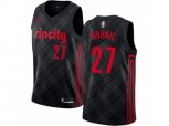 Portland Trail Blazers #27 Jusuf Nurkic Swingman Black NBA Jersey - City Edition