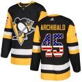 Pittsburgh Penguins #45 Josh Archibald Authentic Black USA Flag Fashion NHL Jersey