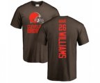 Cleveland Browns #26 Greedy Williams Brown Backer T-Shirt