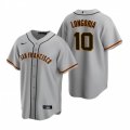 Nike San Francisco Giants #10 Evan Longoria Gray Road Stitched Baseball Jersey