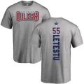 Edmonton Oilers #55 Mark Letestu Ash Backer T-Shirt